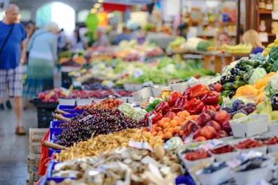 Nourriture dans la maison de vacances ou à proximité