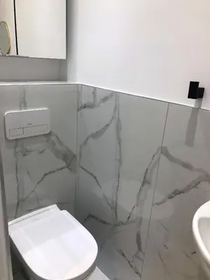Salle de bains dans l'établissement Studio contemporain à Cannes avec terrasse et parking - 35 m²