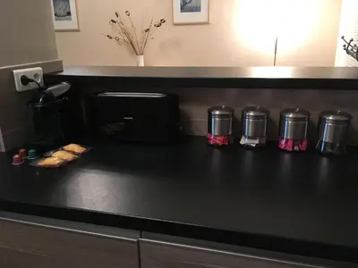 Cuisine ou kitchenette dans l'établissement Cosy One-Bedroom Apartment -StayInAntibes- Le Cosy