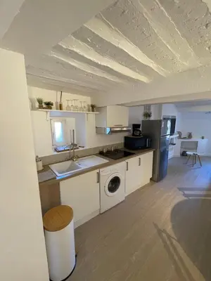 Cuisine ou kitchenette dans l'établissement Magnifique Duplex Vieil Antibes