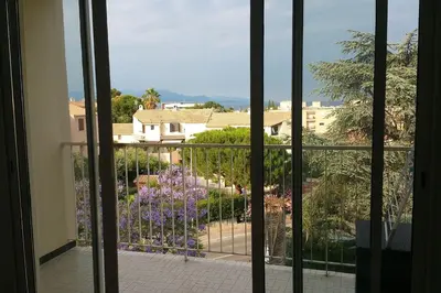 Balcon ou terrasse dans l'établissement Chez Sandrine au Beauvallon