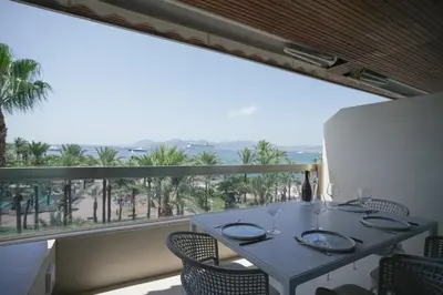 Balcon ou terrasse dans l'établissement Blvd De La Croisette 82A, Cannes, La Réale