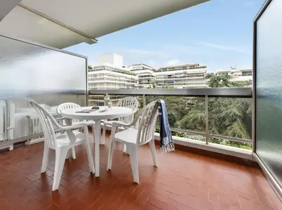 Balcon ou terrasse dans l'établissement Résidence partenaire Le Tanit