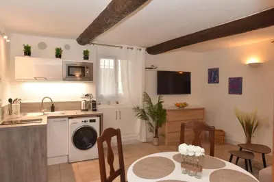 Cuisine ou kitchenette dans l'établissement Casa Mia