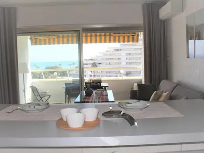 Plan de l'établissement Appartement 2P, 4 couchages, climatisé avec parking à Villeneuve-Loubet Plage - FR-1-252A-30