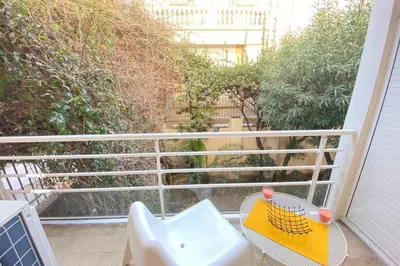 Balcon ou terrasse dans l'établissement Renovated 2 bedrooms - Boulevard de la Croisette