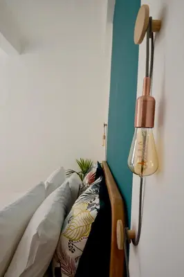 Un ou plusieurs lits dans un hébergement de l'établissement Old Town Antibes Apartment