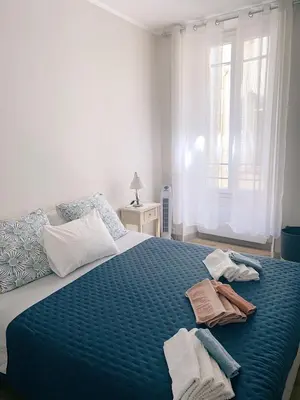 Un ou plusieurs lits dans un hébergement de l'établissement Au cœur du vieil Antibes