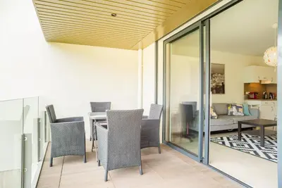 Coin salon dans l'établissement Parc Eugenie by Welcome to Cannes