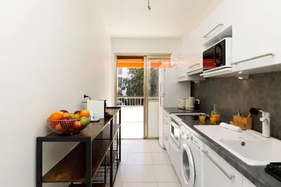 Cuisine ou kitchenette dans l'établissement All Blue YourHostHelper