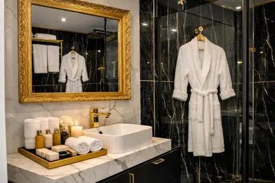 Salle de bains dans l'établissement Luxury Maubourg - Vue mer - Croisette 50m plage - Clim - terrasse