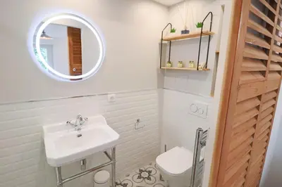 Salle de bains dans l'établissement Luxurious & calm flat in heart of Old Antibes