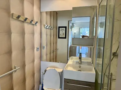 Salle de bains dans l'établissement Apartment 2 pièces Cannes Centre