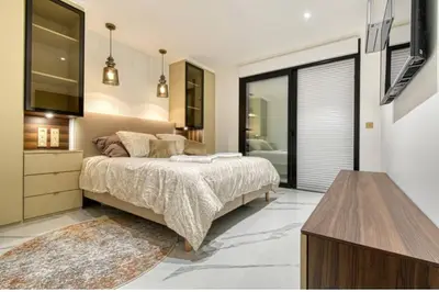 Un ou plusieurs lits dans un hébergement de l'établissement Somptueux logement,Cannes Croisette,4 Étoiles****
