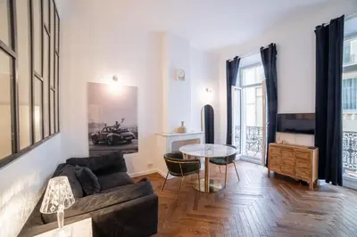 Coin salon dans l'établissement Diamond Apartment