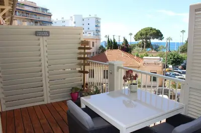 Balcon ou terrasse dans l'établissement Appartement 3 pièces en duplex