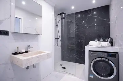 Salle de bains dans l'établissement Modern Maubourg # Design chic - Proche Croisette et Plage