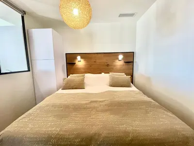 Un ou plusieurs lits dans un hébergement de l'établissement Gallia Park by Welcome to Cannes