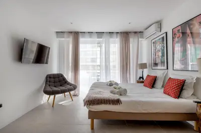 Télévision ou salle de divertissement dans l'établissement Agence des Résidences - Appartements privés du 45 CROISETTE - Superieur