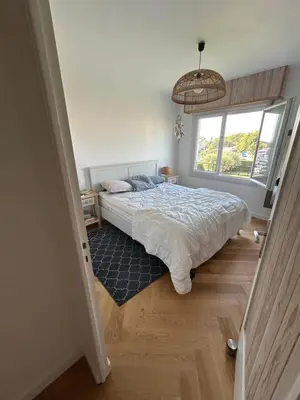 Un ou plusieurs lits dans un hébergement de l'établissement Appartement 60m2 à 500m des plages