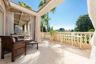 Balcon ou terrasse dans l'établissement Juan Les Pins Near Cannes Beaches 18-20 Guests