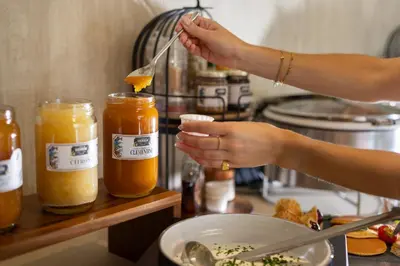 Nourriture dans l'hôtel ou à proximité