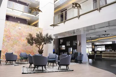 Coin salon dans l'établissement Thalazur Antibes - Résidence & Spa