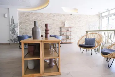 Coin salon dans l'établissement Thalazur Antibes - Résidence & Spa