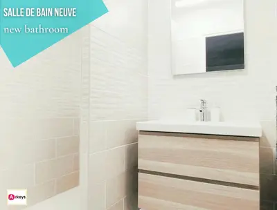 Plan de l'établissement Grand Studio Azur avec terrasse - Vieil Antibes
