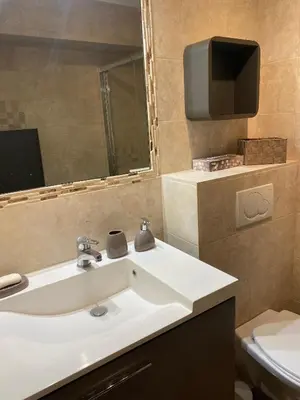 Salle de bains dans l'établissement Beach-studio