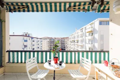 Balcon ou terrasse dans l'établissement Elegance