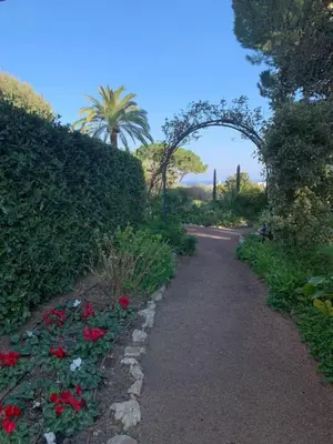 Jardin de l'établissement Studio with a panoramic view at the top floor of a residence with a pool