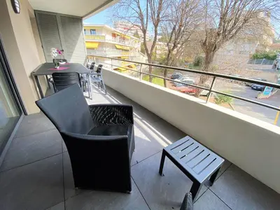Plan de l'établissement 2 pièces terrasse piscine Cannes Californie