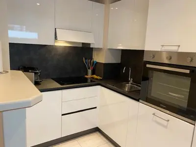 Cuisine ou kitchenette dans l'établissement Chez Babette