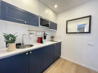 Cuisine ou kitchenette dans l'établissement Nice Renting - FERSEN - 2 Rooms Vieil Antibes - AC - Safranier - Big Terrace