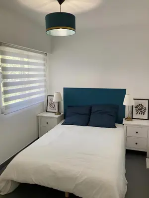 Un ou plusieurs lits dans un hébergement de l'établissement Superbe Appartement 2p avec place de parking