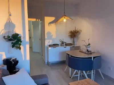 Cuisine ou kitchenette dans l'établissement Cocon bohème
