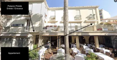Restaurant ou autre lieu de restauration dans l'établissement Appartement sur la Pinède à Juan les pins
