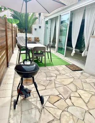 Terrasse ou espace extérieur de l'établissement Charmante maison