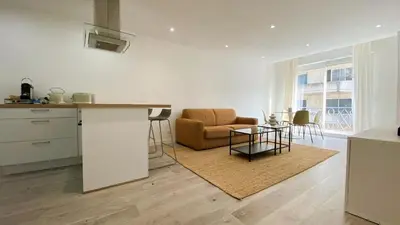 Coin salon dans l'établissement Vilmorin Appartement 1 Chambre proche de gare, plage, centre