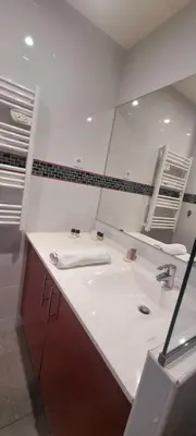 Salle de bains dans l'établissement Cannes Hoche Apartment