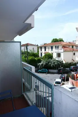 Balcon ou terrasse dans l'établissement Grand studio 4 couchages proche mer