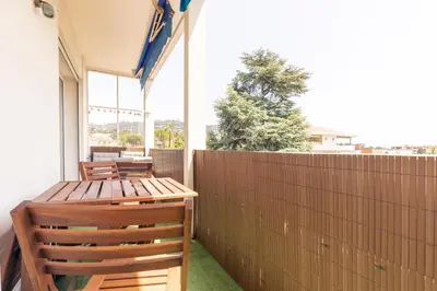 Balcon ou terrasse dans l'établissement Hayda - Proche plage et congrès