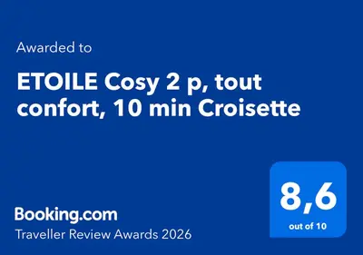 Certificat, récompense, panneau ou autre document affiché dans l'établissement ETOILE Cosy 2 p, tout confort, 10 min Croisette