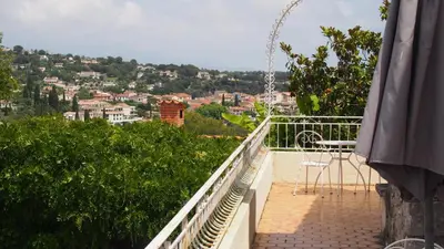 Balcon ou terrasse dans l'établissement Large Panoramic Villa Retreat
