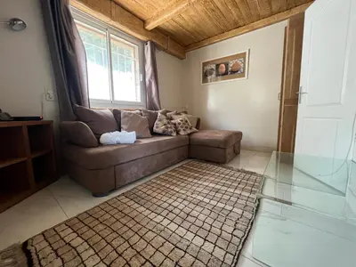 Coin salon dans l'établissement Large Panoramic Villa Retreat
