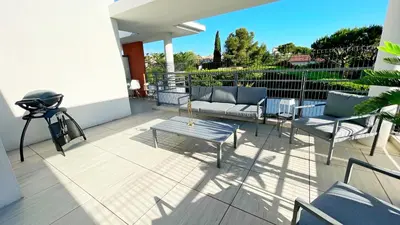 Balcon ou terrasse dans l'établissement Sérénité