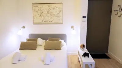 Un ou plusieurs lits dans un hébergement de l'établissement Proche Carlton & Croisette, Appartement 103