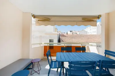 Balcon ou terrasse dans l'établissement Blue Bay
