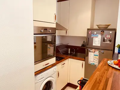 Cuisine ou kitchenette dans l'établissement MON2-Studio spacieux Cannes centre